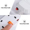 Gadpiparty Extension Lead with USB Slots1.8M Extension Cord 4 Way