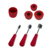 Copper Pipe Cleaner Set [7PC_3-Size] 3 Pipe Cleaning Brushes 3