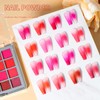 Nail Pigment Powder Set, 16 Colors Gradient Nail Glitter Powder,