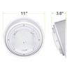 RV Trailer Camper 5th Wheel White 8.5" Round Scare Porch