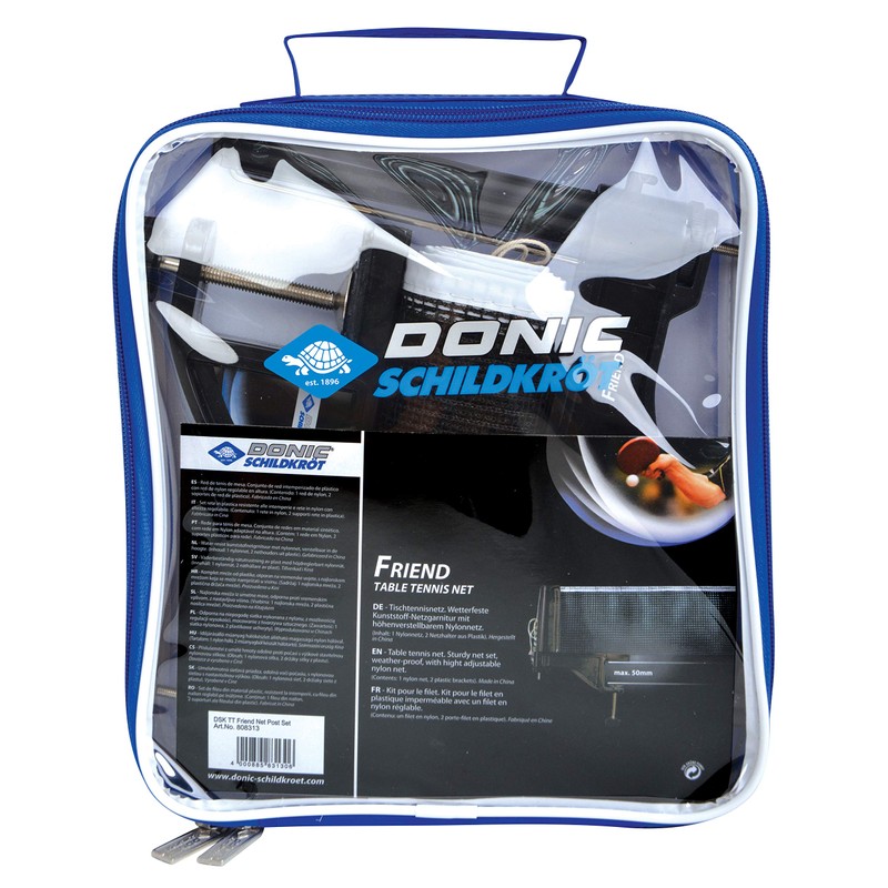 Donic-Schildkröt Table Tennis Net Post Set Friend, weatherproof net post