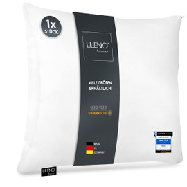 LILENO HOME Microfibre Cushion 40 x 40 cm [Set of 4] Washable up to 95 Degrees with Zip - Pillow 40 x 40 cm as Cushion Filling for Bed or as Decorative Cushion - Sofa Cushion & Decorative Cushion