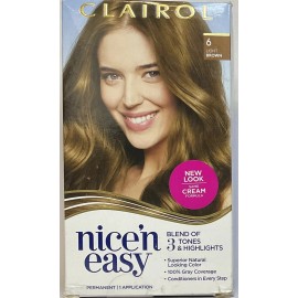 Clairol Nice 'n Easy Permanent Hair Color #6 LIGHT BROWN
