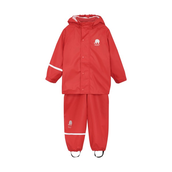 CeLaVi Kids Rainsuit for Boys Girls with Detachable Hood, Waterproof