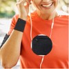 Wristband Pocket, Zipper, Black, Multi-functional, Sweat Absorbent, Quick Drying, Elastic,