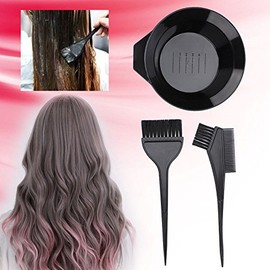 Kit para teñir y hacer permanentes, que incluye pincel, recipiente y demás herramientas para teñir el cabello.