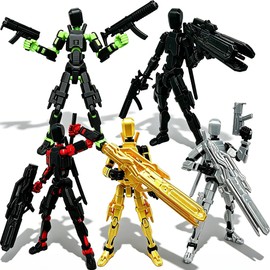 Dumwick T13 Action Figure Set,3D Printed Dummy Robot 13 Action Figures