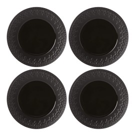 Lenox Black Chelse Muse Fleur Matte 4Pc Accent Plate Set, 4.20 LB