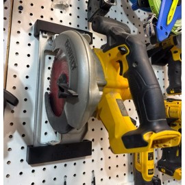 Lunas Print Shop Skill saw wall mount for peg board or wall holder for dewalt circularsaw holder