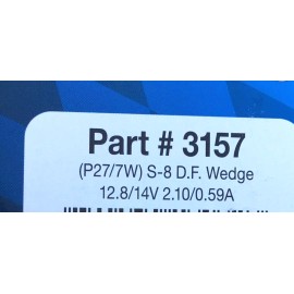 PRIME VISION Box of 10 #3157 PRIME VISION Lamp Auto Bulb Automotive Light Bulbs