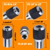 SPEEDWOX 3 Pcs Adjustable Tap Socket Set Tap Holder Tool