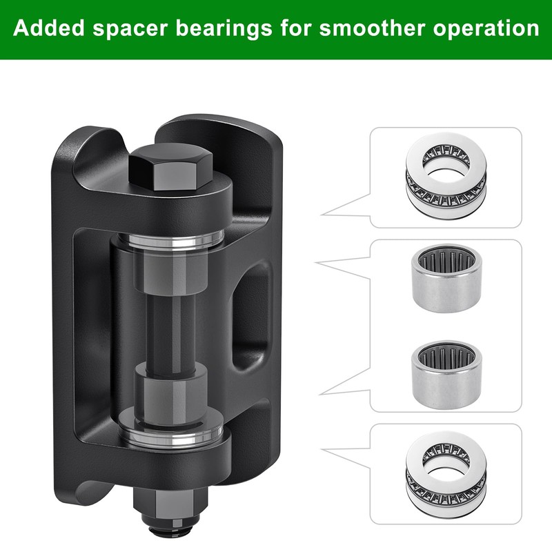 Insaga Curved Base Weld On Hinges for Round Tubes (2-4"