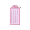 SENRISE Plastic Keychains for Luggage, Name Tag with Split Ring,