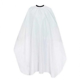 White Waterproof Hairdressing Gown for Cutting and Dyeing Beauty Salon Neck Cover