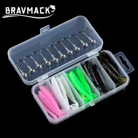 Juego Señuelos Pesca Bravmack 25 Pzs 5.5 Cm Nude