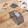 Roczential 11Pcs Hamster Toys Set Natural Wood Hamster Cage Accessories
