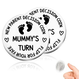 Gifts for birth, gifts for birth, baby gift, christening gift boy girl decision coin, christening gifts for girls boys, new parents gift to make a decision