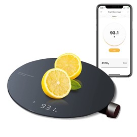 HOTO Digital Kitchen Scales High Precision 0.1 g - 3 kg Scales Kitchen Scales with 4 Units of Measure (g/ml/oz/lb:oz), Household Scales LED Display, Tare Function, Easy to Clean for Baking, Cooking,