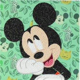 Craft Buddy Crystal Art CCK-DNY805 Happy Mickey 18 x 18 cm Crystal Art Card, Multi