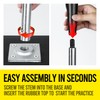 PLAYAPUT Portable Batting Tee for Baseball/Softball, Height Adjustment from 25-37