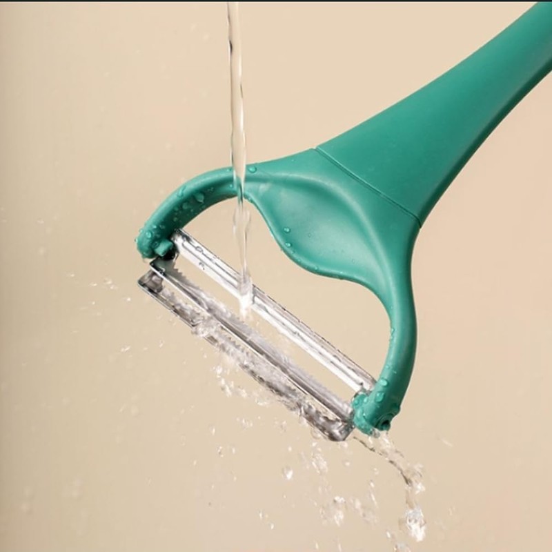 Cabbage Shredder Julienne Peeler， Shaving Many with 2 Blades Kitchen,