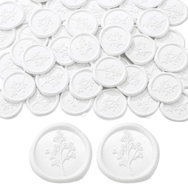 Yoption - Pegatinas de sello de cera, 50 unidades, adhesivos para el aliento del bebé, para invitación de boda, envoltura de regalos, Navidad, manualidades