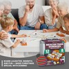 Queensell Mexican Train Dominoes Set with 8 Holders - Wooden