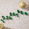 Papyrus Number 0 Birthday Candle, Green Stripes (1-Count)