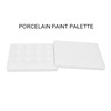Ceramic Paint Palettes Watercolor Paint Palette Reusable White Smooth Dustproof