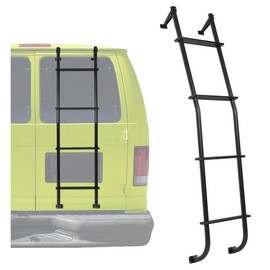KUAFU Universal Van Ladder 51", 300lb Weight Capacity, Ladder Rack Compatible with Ford E-Series Chevy GMC Full Size Vans 1997-2024 Hook Over Ladder