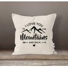 MoonWorks® Cushion Cover I Love You to The Mountain and