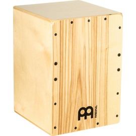 Meinl Cajon Box Drum with Internal Snares - MADE IN EUROPE - Heart Ash Frontplate / Baltic Birch Body, Compact Size, 2-YEAR WARRANTY (JC50HA)