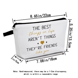 MoCaliduccious Friendship Gifts for Women Best Friend Gift for Teen Sister Gift Birthday Gifts (White)