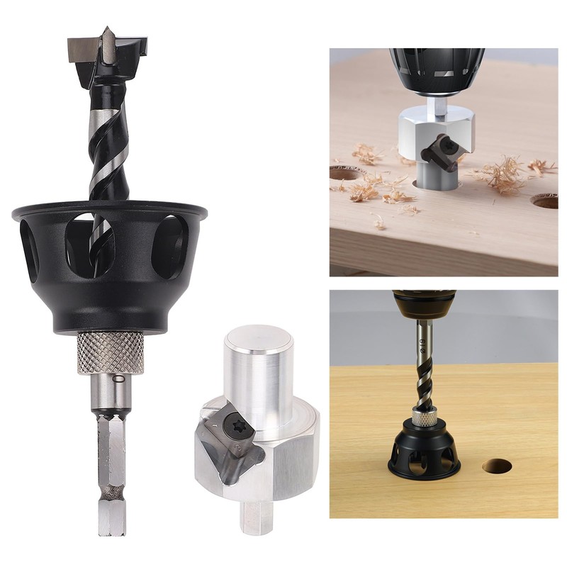 Straight Hole Drilling Positioner, 20mm Drill Press Guides Jig, Aluminium