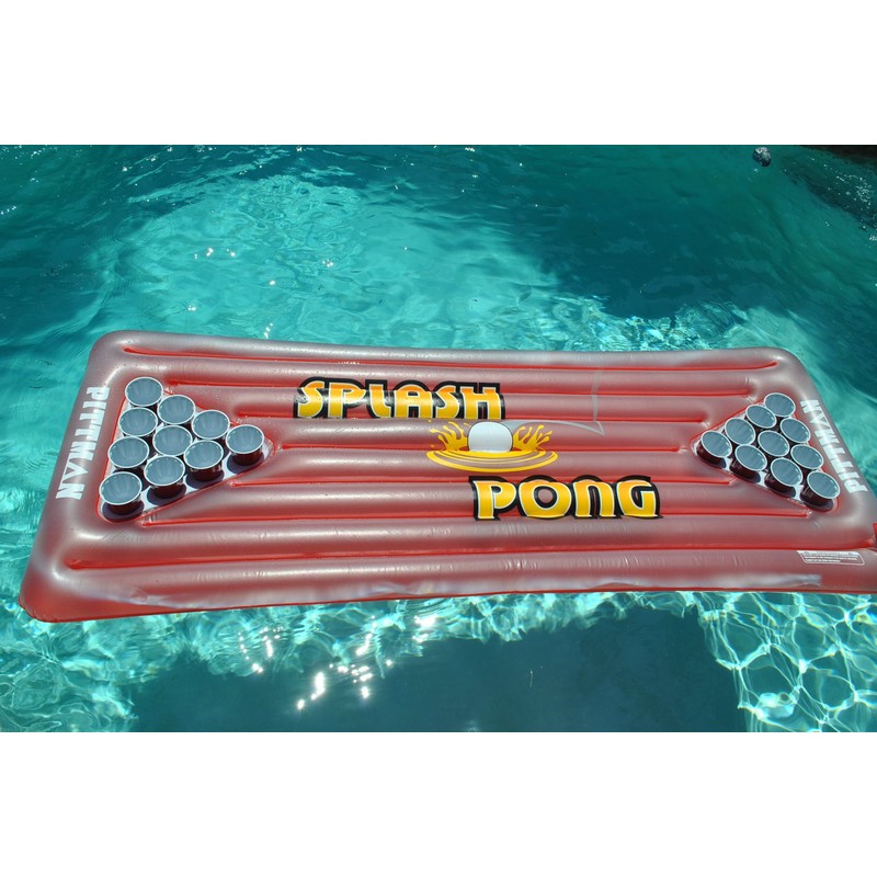 Pittman Outdoors Splash Pong Inflatable Floating Beer Pong Table with