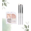 Blandiva Olive Young Blandiva Aegyosal Quad Palette 1EA+Aegyosal Makeup Brush 3-piece Set / 올리브영 블랑디바 애교살 쿼드 팔레트 1EA+애교살 메이크업 브러쉬 3종 세트