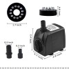 Unbranded 15W Submersible Water Pump W/ 12 LED Light For