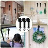 Maitys 6 Pcs Heavy Duty Suction Cups with Hooks Tie