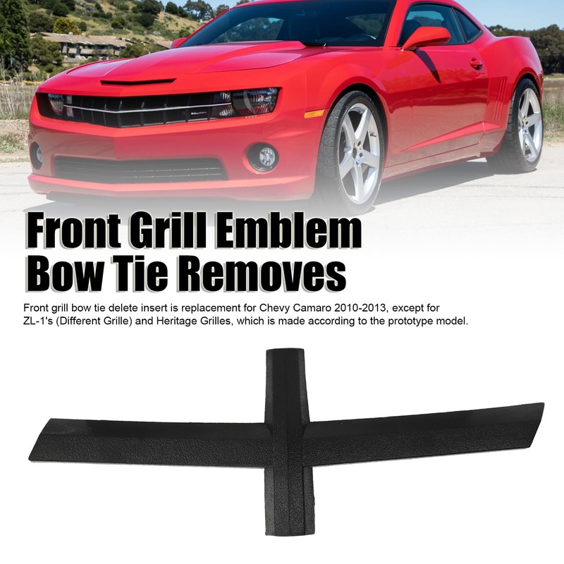 Cars Bow Tie Delete Insert, Black Front Grill Emblem Bow