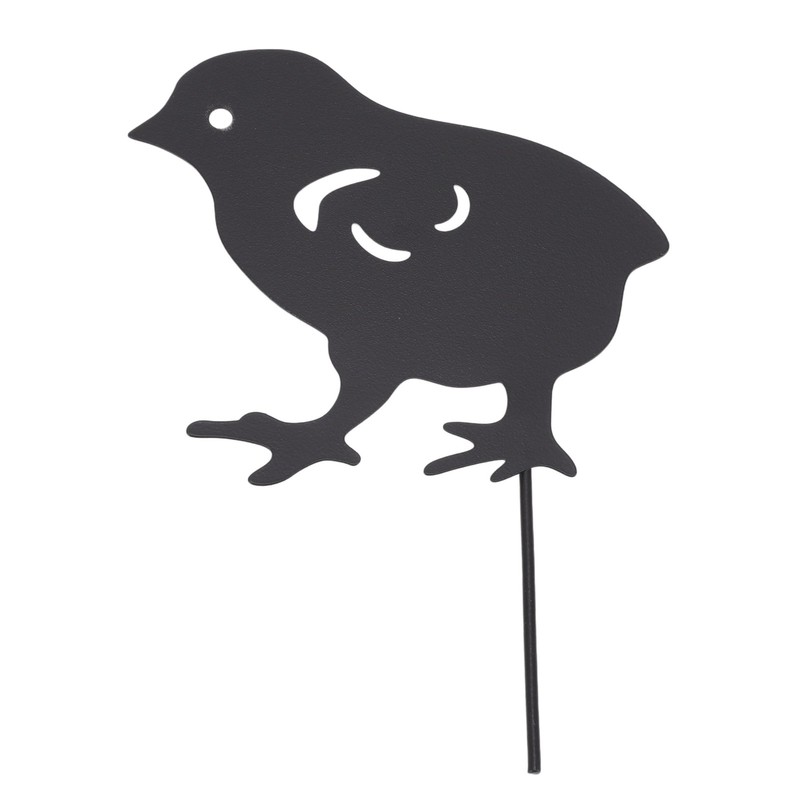 4Pcs Hen Chicken Silhouette Hollow Stake Design Cute Hen Chicken