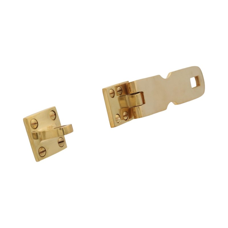Polished Brass Hasp Lock for Home Or Marine Use 5