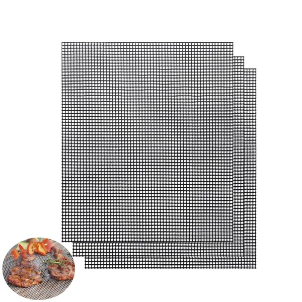 YFFSFDC BBQ Grilling Mat with 3 Pieces (15.7 x 13.0