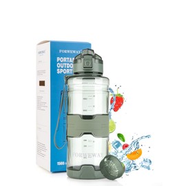 Sport water bottle 1.5L Large Water Jug for Outdoor Green