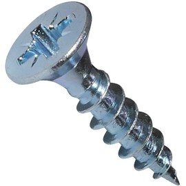 AERZETIX - C44805 - Set of 100 - Wood Screws - Diameter 4 x 18 mm - Galvanised Steel Metal - Countersunk Head - Cross-shaped Pozidriv - Colour Silver - for Quick and Easy Installation