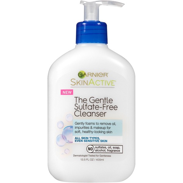 Garnier SkinActive Gentle Sulfate-Free Foaming Face Wash, 13.5 fl. oz.