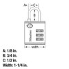 Master Lock 4692D Set Your Own Combination TSA Approved Luggage