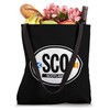 Scotland Oval Auto Decal with Flags Tote Bag