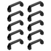 sourcing map 10 Pack Rectangular Plastic Pull Handle, 115mm/4.5 Inch