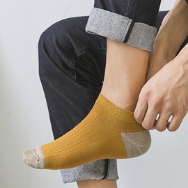 Yazon Men's Socks, Spring, Autumn, Winter, Colorful Socks, 10 Pair Set, Cotton, Breathable, Sweat Absorbent, Sports, Business Socks, Stylish, Gentleman's, Medium Thick, Crew Socks, Four Seasons,