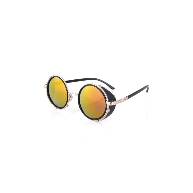 4sold® Steampunk Sunglasses 50s Round Glasses Copper Cyber Goggles Rave